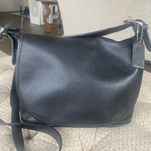 Vintage Coach Black flap Fletcher Bag